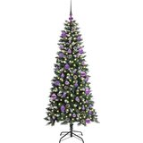 vidaXL Umestno božično drevo med 150 LED Zelena 66 x 66 x 150 cm | Shoptok.si