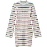Bershka Pletena obleka pastelno zelena / mešane barve | Shoptok.si