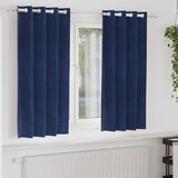  Zavjese za zamračivanje 2 pcs Tamno plava 140 x 175 cm Baršun | shoptok.hr