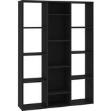 Furnova Paravan/knjižna omara črna 100x24x140 cm iverna plošča, (21929692) | Shoptok.si
