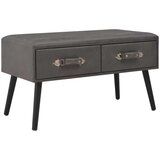  Stolić za kavu sivi 80 x 40 x 46 cm od umjetne kože Cijene