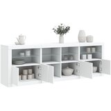 vidaXL Komoda s LED svjetlima bijela 202x37x67 cm Cijene