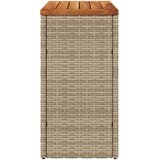  Vrtni stol sa drvenom pločom bež 58x27,5x55 cm od poliratana | Eponuda.ba