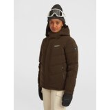 O'neill Športna jakna 'Cruz Hybrid' temno rjava / črna / bela | Shoptok.si