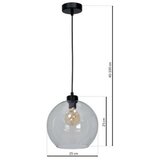  Zidna svetiljka SANTIAGO 1xE27/60W/230V prozirna | Eponuda.com