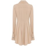 NOCTURNE Košulja haljina bež / zlatna / srebro | shoptok.hr