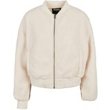 Urban Classics Women's Oversized Jacket Sherpa Bomber Jacket whitesand | shoptok.hr