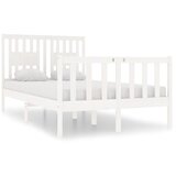 Furnova Posteljni okvir bel iz trdnega lesa 120x190 cm, (21943102) | Shoptok.si