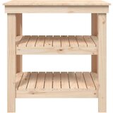 vidaXL Delovna miza 78,5x50x80 cm trdna borovina | Shoptok.si