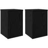  Stalak za biljke 2 pcs Crni hrast 20 x 20 x 30 cm | shoptok.hr