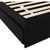  Okvir kreveta s pohranom s ladicama Crni hrast 80 x 200 cm | shoptok.hr