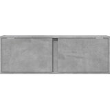  Zidni TV ormarić s LED svjetlima siva boja betona 100x31x35 cm | Eponuda.com