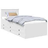  Krevet na dan Bijela i crna 75 x 190 cm Konstruirano drvo | shoptok.hr