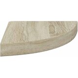  Plutajuće kutne police 4 kom boja hrasta 25 x 25 x 3,8 cm MDF | shoptok.hr