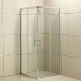  Kvadratna tus kabina, providno staklo - 90x90x190 cm | ePonuda.com