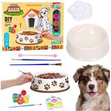 Creative Set Dog Bowl For Painting Paints Brushes DIY 6 pcs. Cene