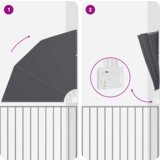 vidaXL Zaslon za zasebnost na balkonu Črna 140 x 140 cm blago | Shoptok.si