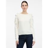 Orsay Cream women's sweater with floral application - Women | shoptok.hr