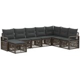 vidaXL Vrtna sedežna garnitura 8 pcs Siva poli ratan, (5000272485) | Shoptok.si