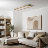 Brilagi - LED prigušiva svetiljka SLIMFRAME WOOD LED/58W/230V 124x34 cm + daljinski upravljač | Eponuda.com