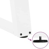  Noge za stolić U-oblika 2 kom bijele 60x(42-43) cm čelik | shoptok.hr