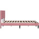  Okvir za krevet Ružičasta 140 x 190 cm Baršun - Ružičasta 140 x 190 cm | shoptok.hr