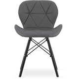 Brandless LAGO stol eko usnje - sivo/črne noge x 1, (22030869) | Shoptok.si