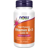 Now Foods Vitamin D-3 1000 IU - Visoka Potencija Za Zdravlje Kostiju i Imunitet Cene