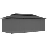  Sjenica sa zastorima 600 x 298 x 270 cm antracit Slike