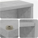 Cd ormar Betonska siva 33 x 23,5 x 97,5 cm Konstruirano drvo | shoptok.hr