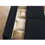 Bobochic Paris Crna sklopiva/s prostorom za odlaganje sofa od samta 244 cm Chelsea – | shoptok.hr