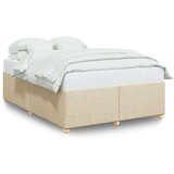 vidaXL Okvir za krevet bez madraca krem 160x200 cm od tkanine | shoptok.hr