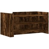 vidaXL Klubska mizica dimljeni hrast 100x50x50 cm inženirski les | Shoptok.si