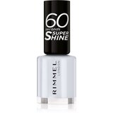 Rimmel London 60 Seconds Super Shine hitro sušljiv lak za nohte 8 ml odtenek 703 White Hot Love Cene