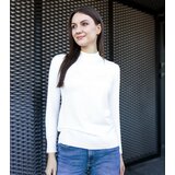 Gemre White classic loose-fit sweater Essana | shoptok.hr