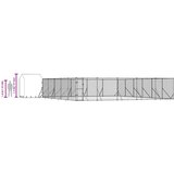 Vanjski kavez za pse s krovom srebrni 12 x 12 x 2,5 m čelični | shoptok.hr