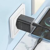 hoco. stenski polnilec 2 x Type-C + kabel Type-C v Type-C PD QC 45W GaN N42 črn | Shoptok.si
