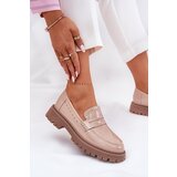 Boto Ladies Patent Moccasins With Decoration Beige Nallae | Shoptok.si