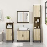 vidaXL Kopalniška omarica za umivalnik sonoma 65x33x60 cm inž. les | Shoptok.si