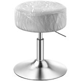 Songmics Stol za ličenje, nastavljiva višina, premer 38,5 cm, siva, (5000302472) Cene