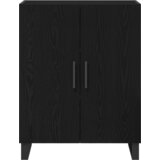  Visoki ormar crni hrast 69 5x34x180 cm inženjersko drvo | shoptok.hr