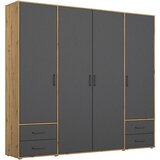 Rauch Möbel OMARA S KLASIČNIMI VRATI, siva, hrast artisan | Shoptok.si