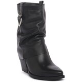 Priv Lab Mestni škornji RPK VITELLO NERO NICHEL Črna | Shoptok.si