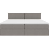 Krevet s od storage Sivo-smeđa 200 x 200 cm Lažna koža | shoptok.hr
