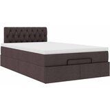  Okvir za krevet s madraca tamnosmeđi 120x190 cm od tkanine | shoptok.hr