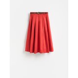 Reserved Midi suknja s pojasom - crvena | shoptok.hr