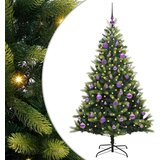 vidaXL Umjetno rasklopivo božićno drvce 150 LED-a Zelena 150 cm | shoptok.hr