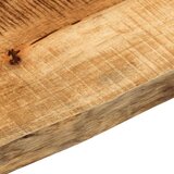 vidaXL Mizna plošča 140x20x2,5cm naraven rob trden robusten mangov les | Shoptok.si