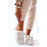 EVENTO Shiny Ears Cat Slippers White Kaisy | Shoptok.si