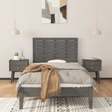  Zidno uzglavlje sivo 106 x 3 x 63 cm od masivne borovine | shoptok.hr